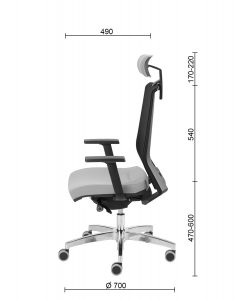 Ergonomiškos kėdės RESS WHITE